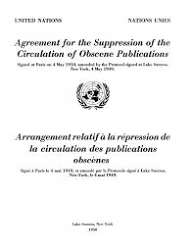 Agreement for the Suppression of the Circulation of Obscene Publications Image