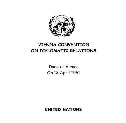 Vienna Convention on Diplomatic Relations Image