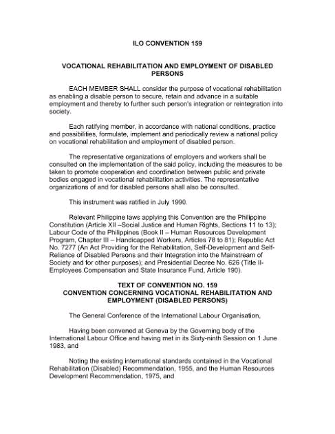 Vocational Rehabilitation and Employment (Disabled Persons) Convention, 1983 Image
